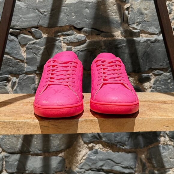 Louis Vuitton Hot Pink Monogram Luxembourg Low-top Sneakers - Picture 2 of 16